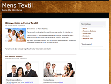 Tablet Screenshot of menstextil.com